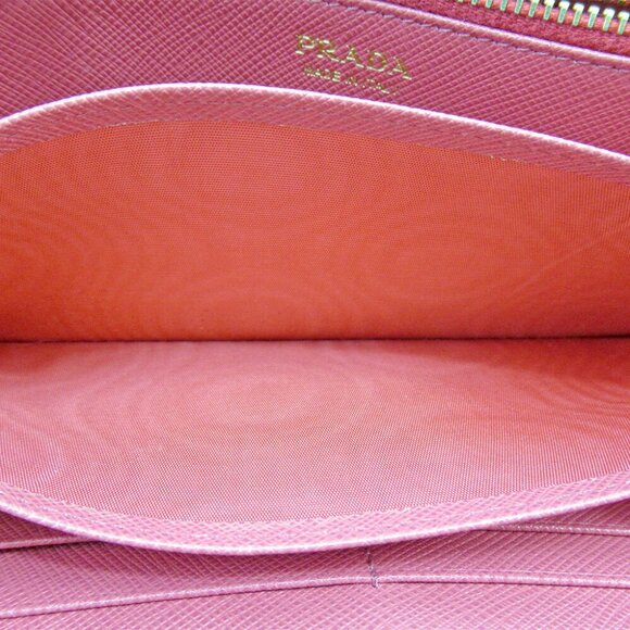 Authentic PRADA purse Zip Around Ladies Pink Leather Sale - Picture 4 of 9